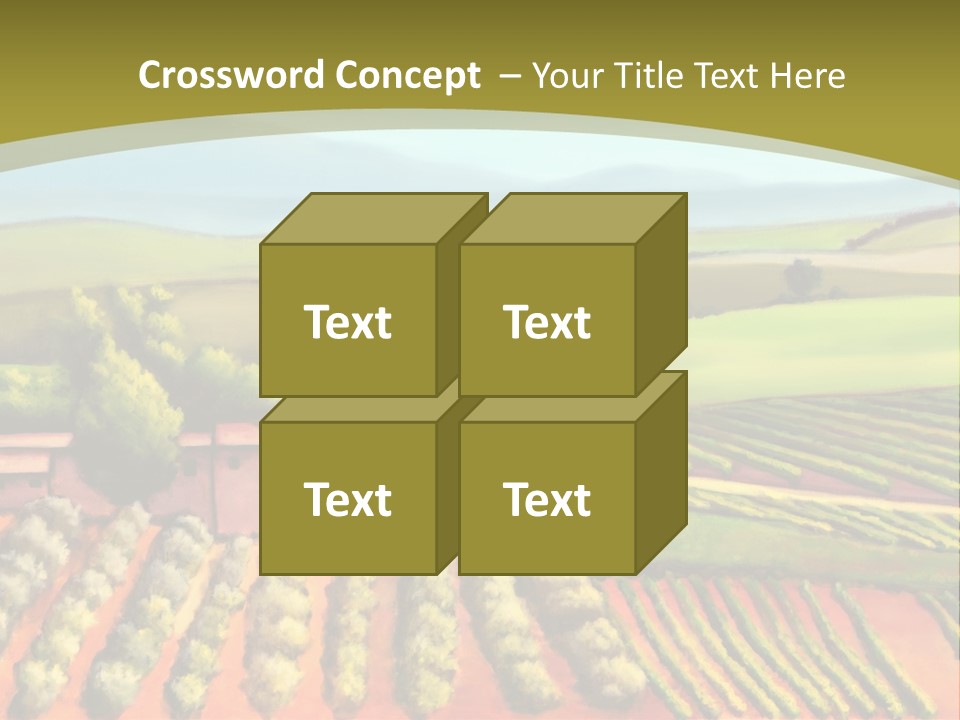 Lone Italy Cypress PowerPoint Template