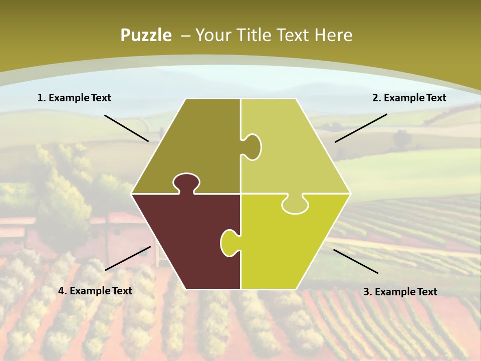 Lone Italy Cypress PowerPoint Template