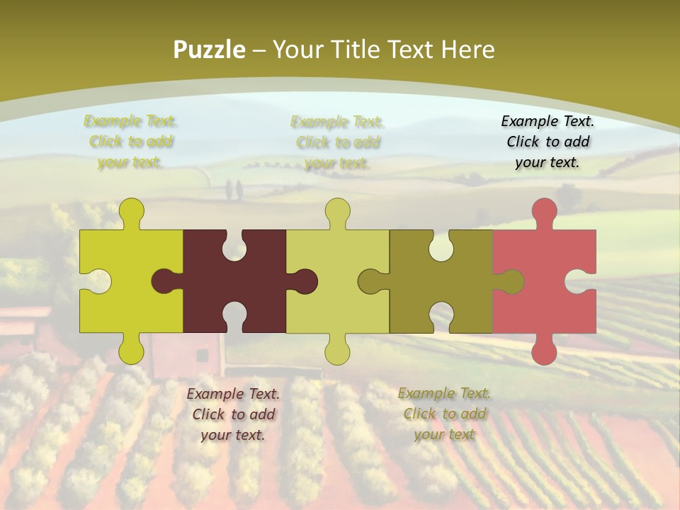 Lone Italy Cypress PowerPoint Template