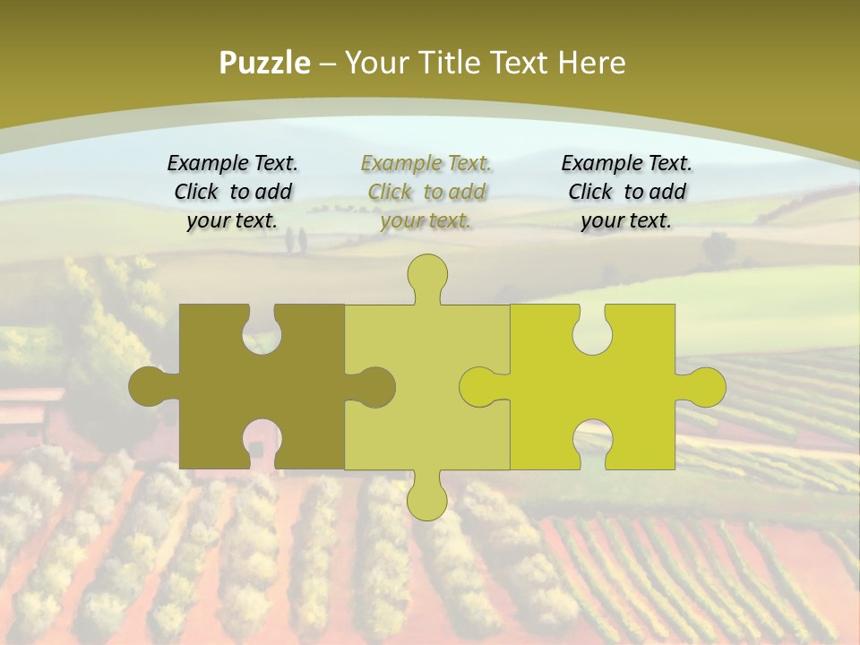 Lone Italy Cypress PowerPoint Template