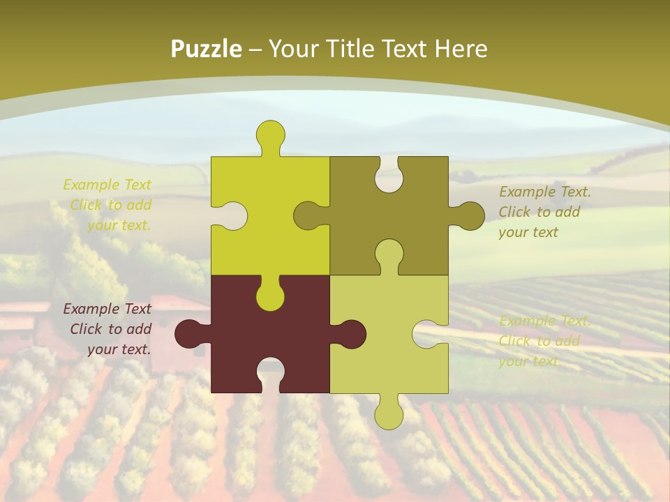 Lone Italy Cypress PowerPoint Template