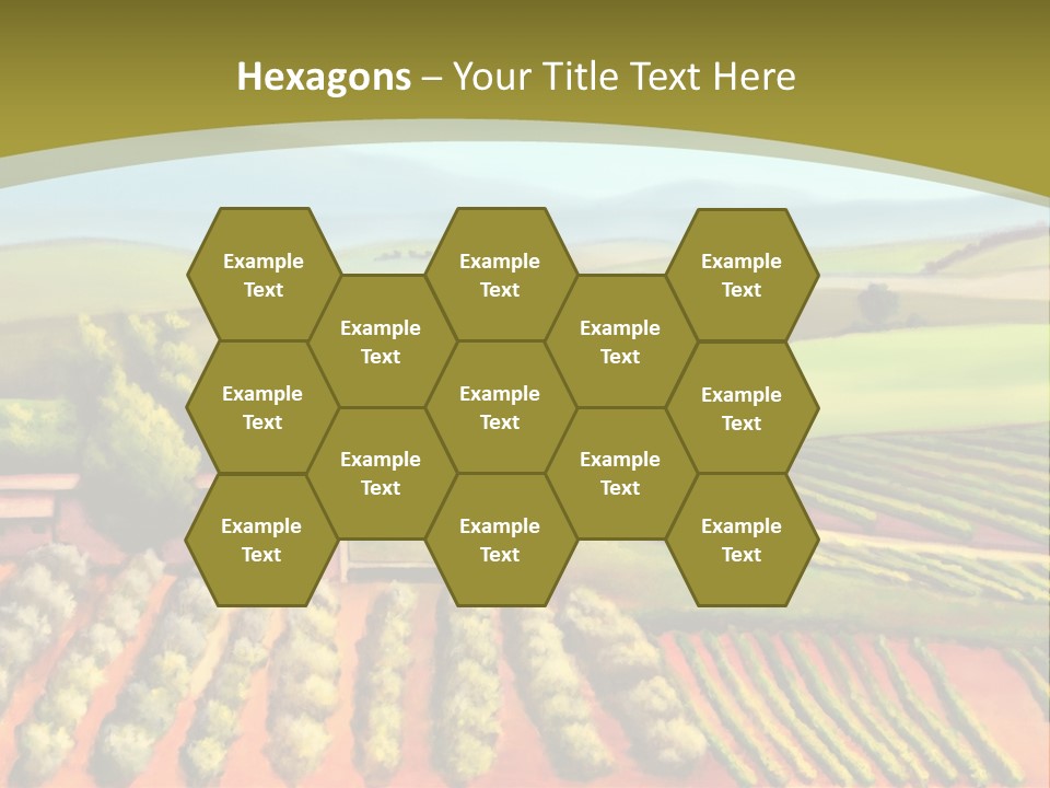 Lone Italy Cypress PowerPoint Template