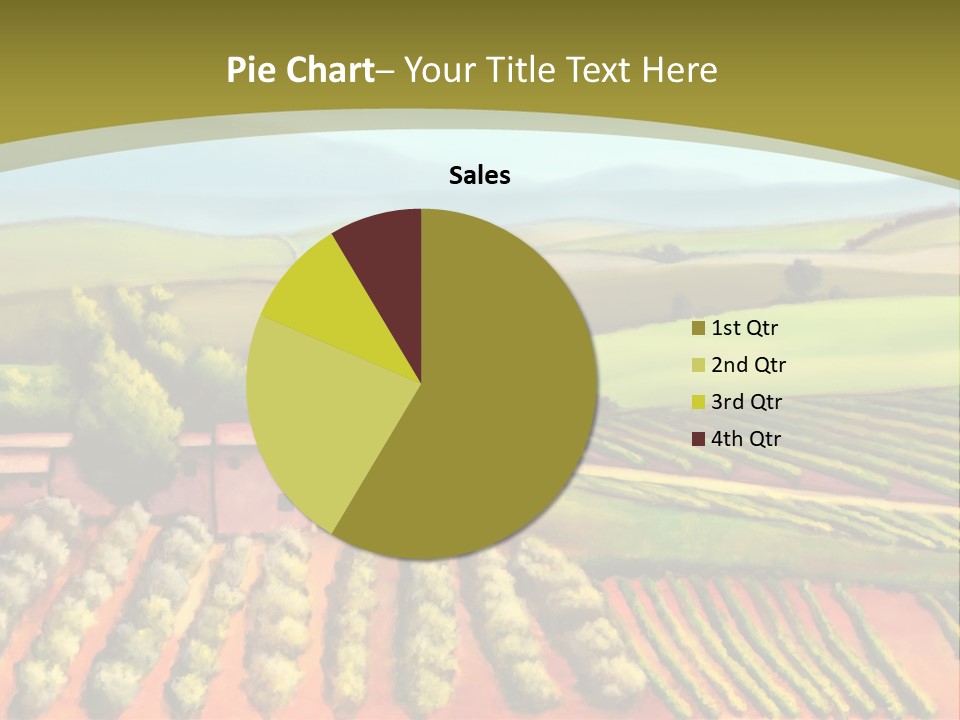 Lone Italy Cypress PowerPoint Template