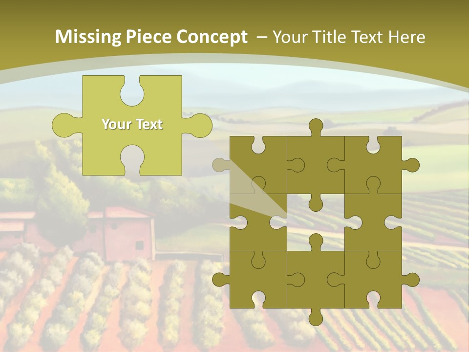 Lone Italy Cypress PowerPoint Template