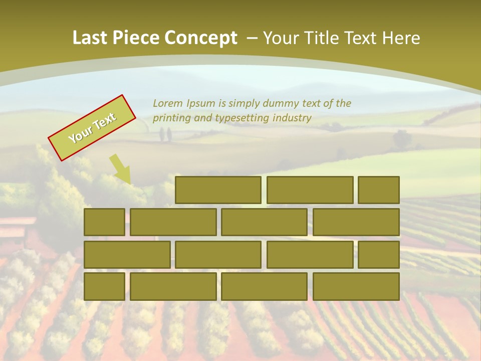 Lone Italy Cypress PowerPoint Template