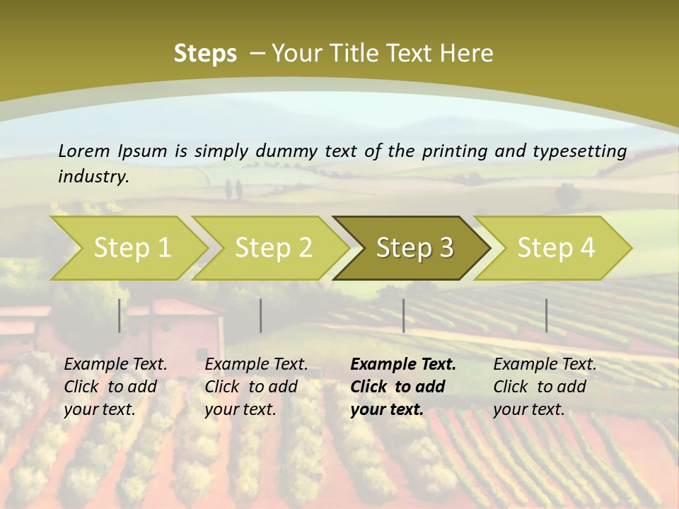 Lone Italy Cypress PowerPoint Template