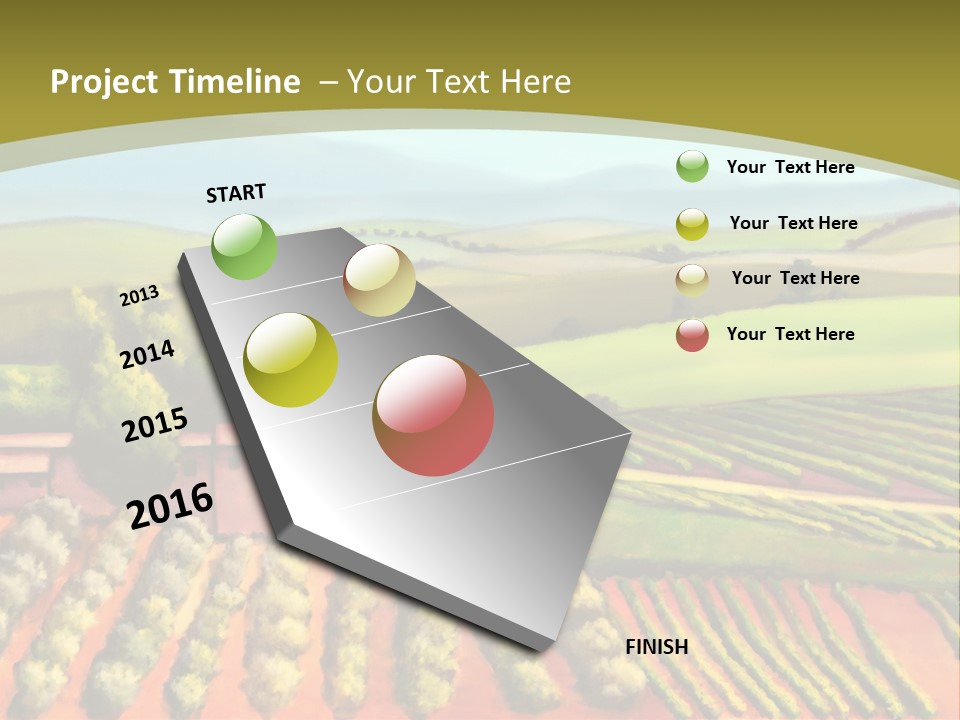 Lone Italy Cypress PowerPoint Template