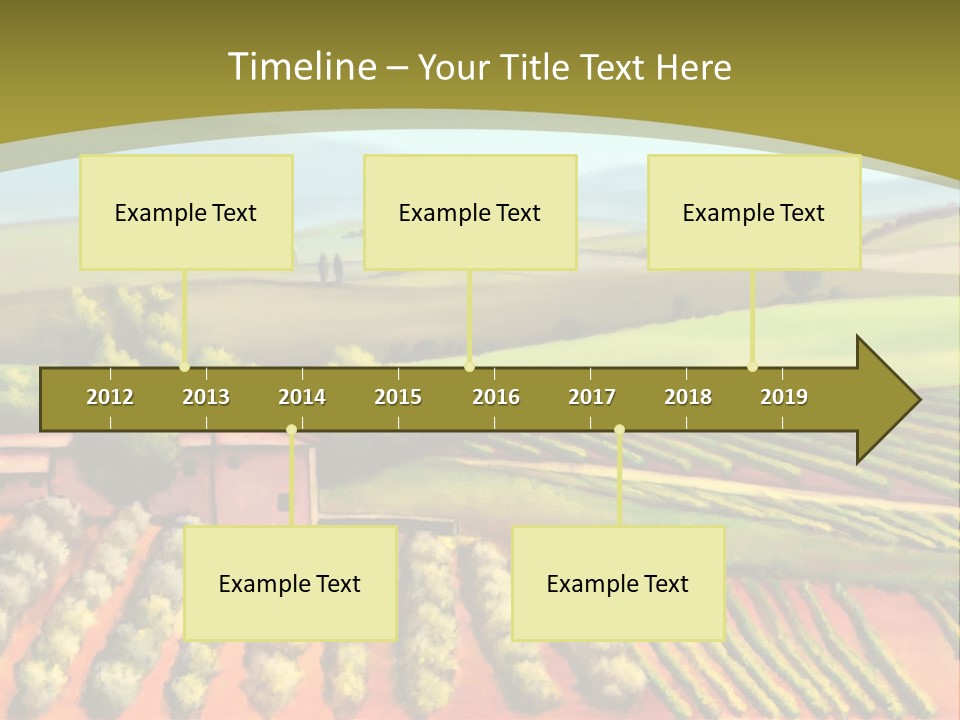 Lone Italy Cypress PowerPoint Template