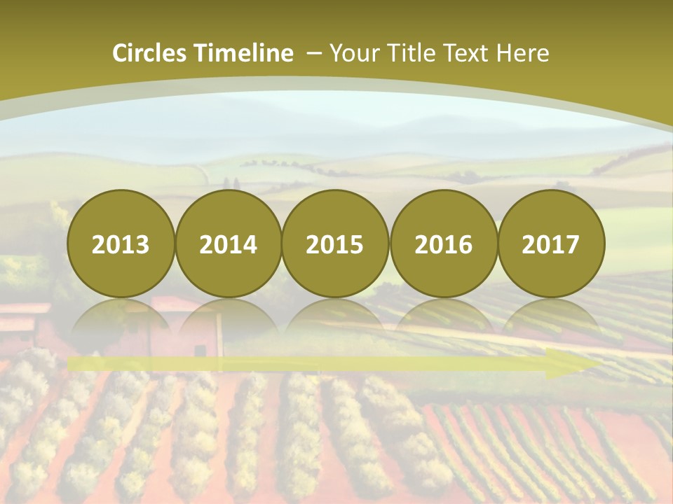 Lone Italy Cypress PowerPoint Template