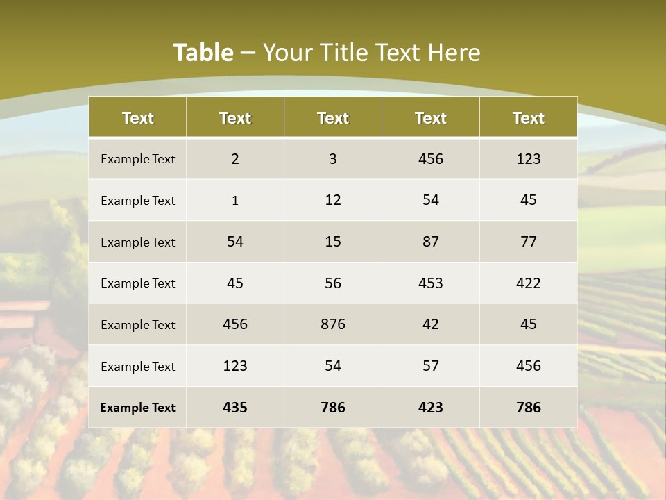 Lone Italy Cypress PowerPoint Template