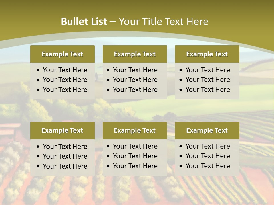 Lone Italy Cypress PowerPoint Template