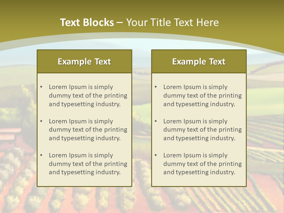 Lone Italy Cypress PowerPoint Template