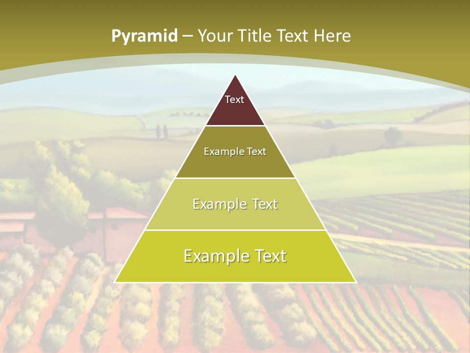 Lone Italy Cypress PowerPoint Template