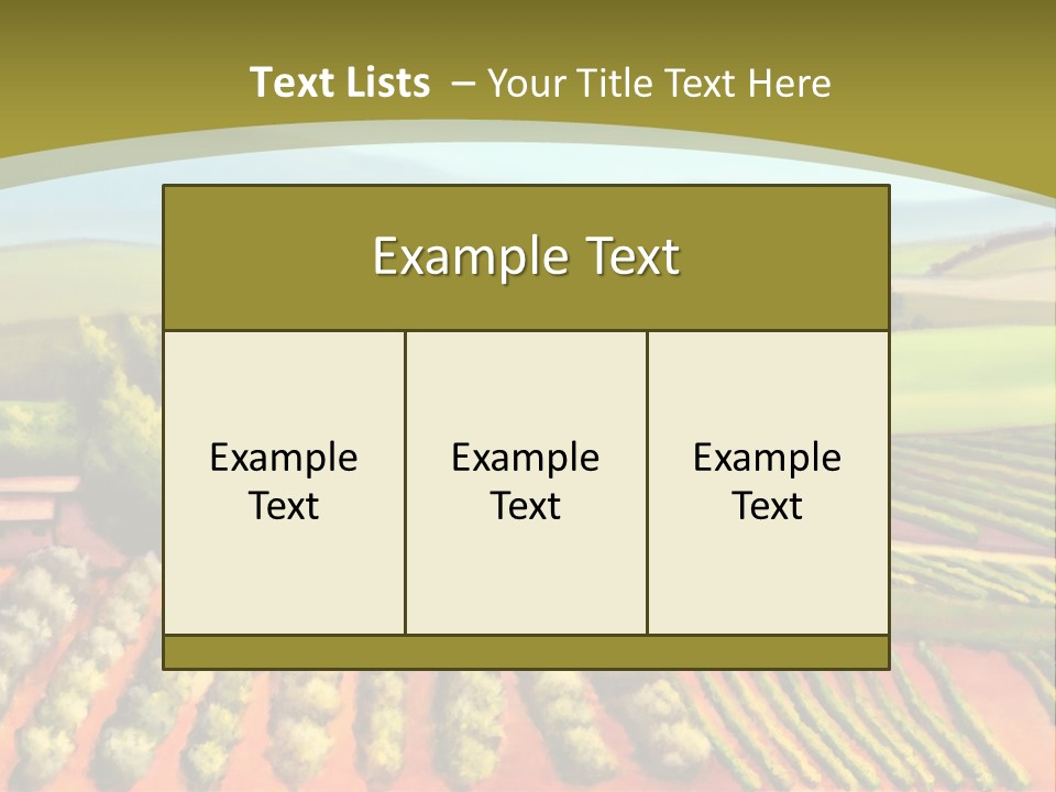 Lone Italy Cypress PowerPoint Template