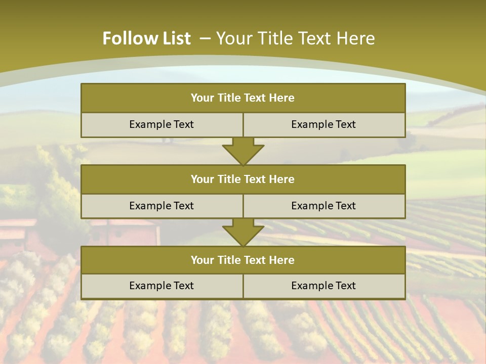 Lone Italy Cypress PowerPoint Template