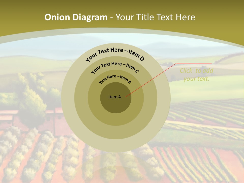 Lone Italy Cypress PowerPoint Template