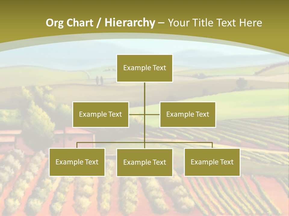 Lone Italy Cypress PowerPoint Template
