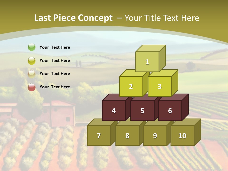 Lone Italy Cypress PowerPoint Template