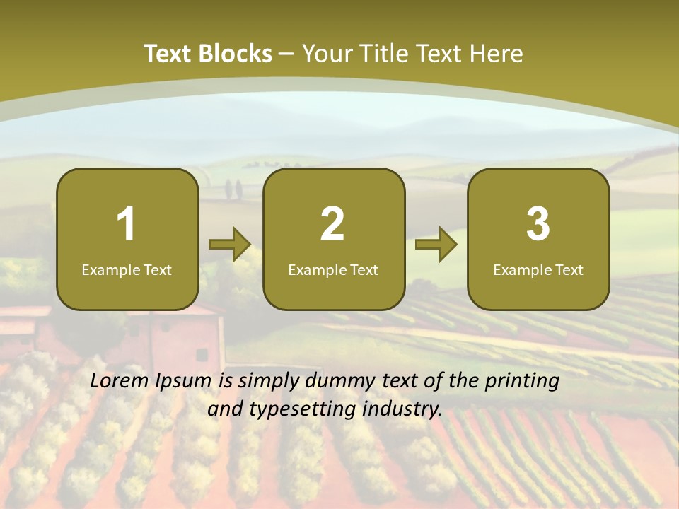 Lone Italy Cypress PowerPoint Template