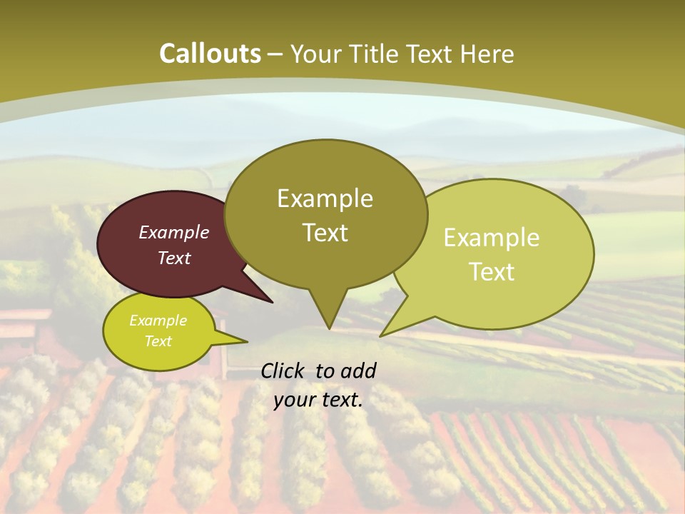 Lone Italy Cypress PowerPoint Template