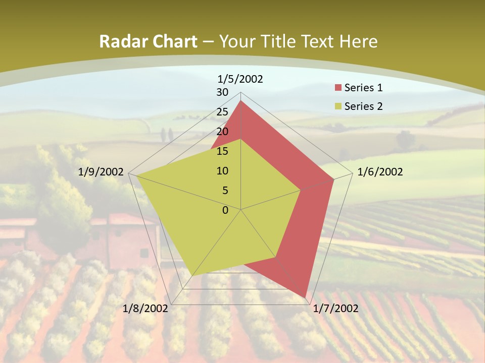 Lone Italy Cypress PowerPoint Template