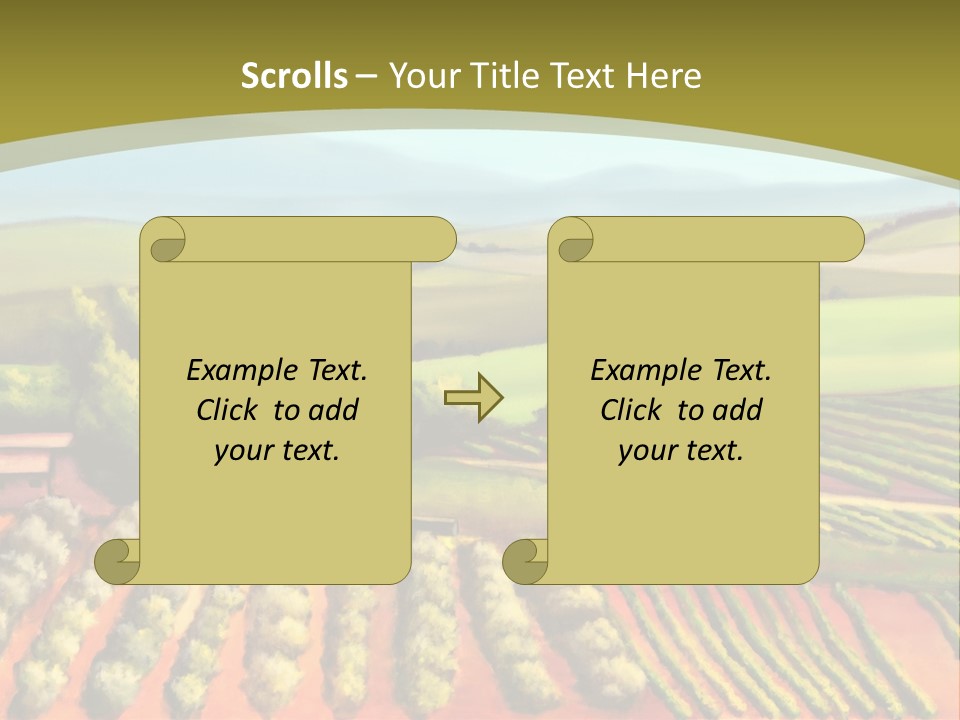 Lone Italy Cypress PowerPoint Template