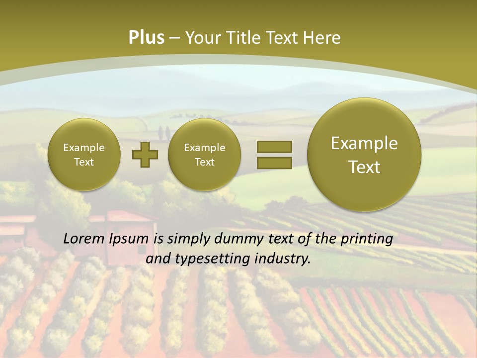Lone Italy Cypress PowerPoint Template