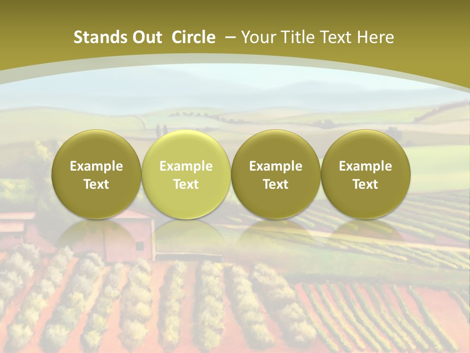 Lone Italy Cypress PowerPoint Template