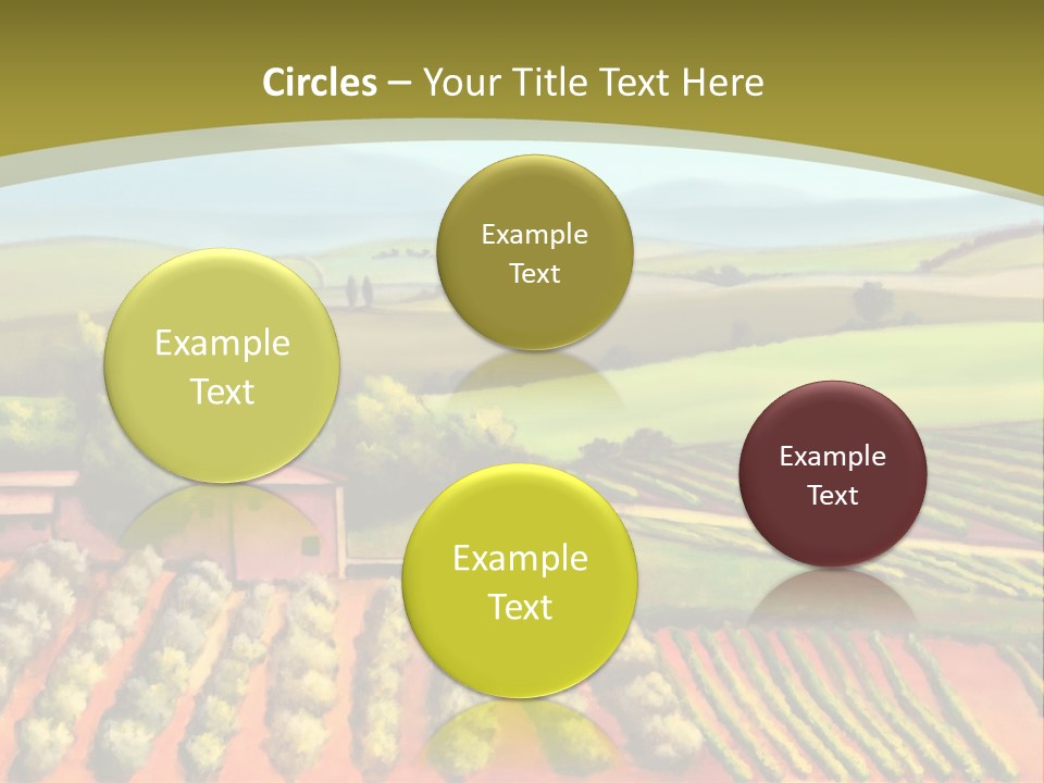 Lone Italy Cypress PowerPoint Template