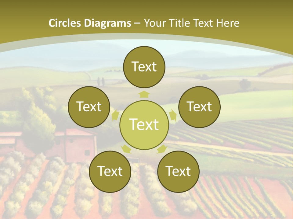 Lone Italy Cypress PowerPoint Template