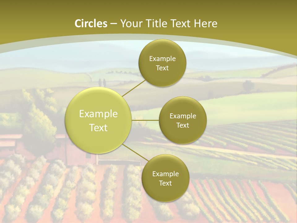 Lone Italy Cypress PowerPoint Template