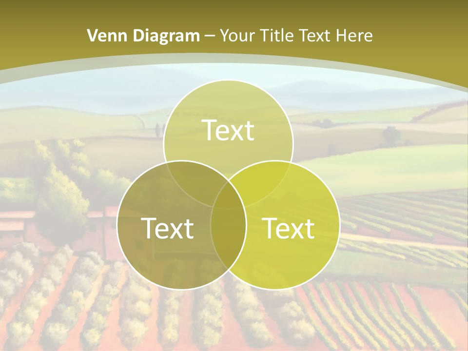 Lone Italy Cypress PowerPoint Template