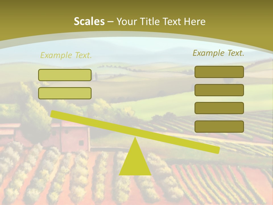 Lone Italy Cypress PowerPoint Template