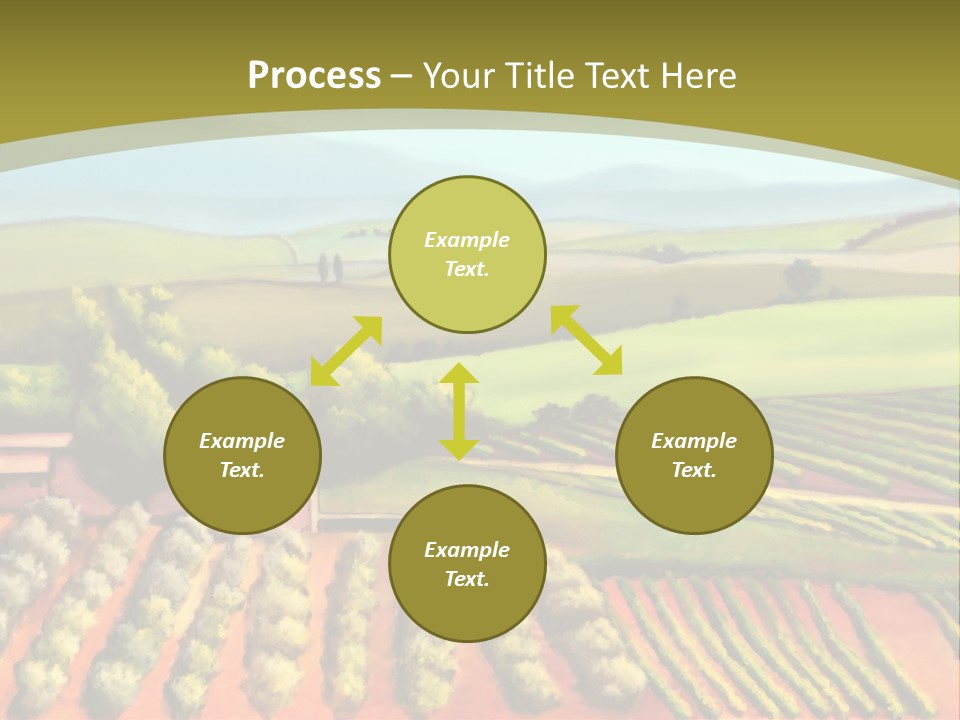 Lone Italy Cypress PowerPoint Template