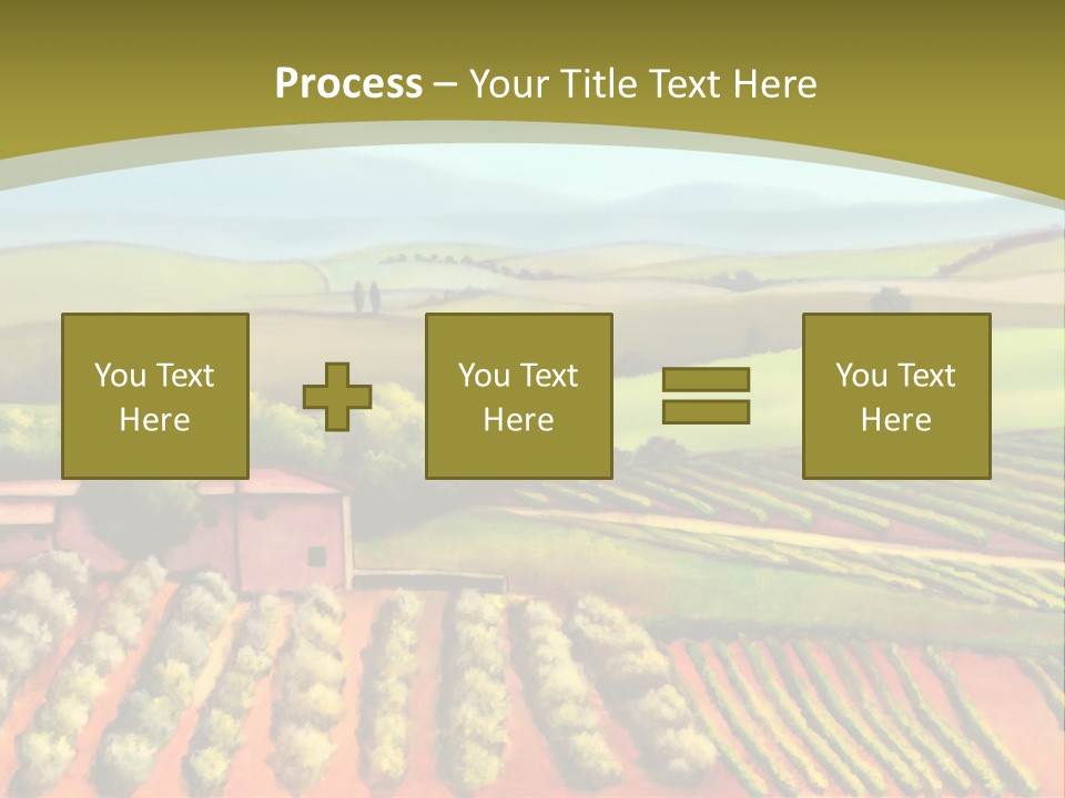 Lone Italy Cypress PowerPoint Template