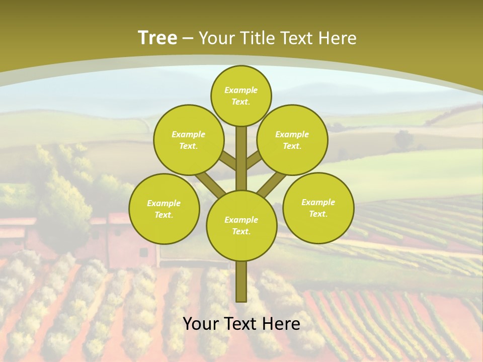 Lone Italy Cypress PowerPoint Template