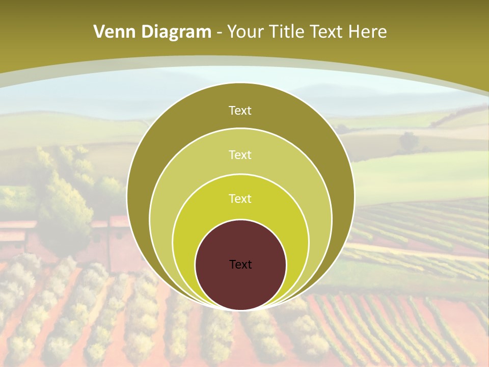 Lone Italy Cypress PowerPoint Template