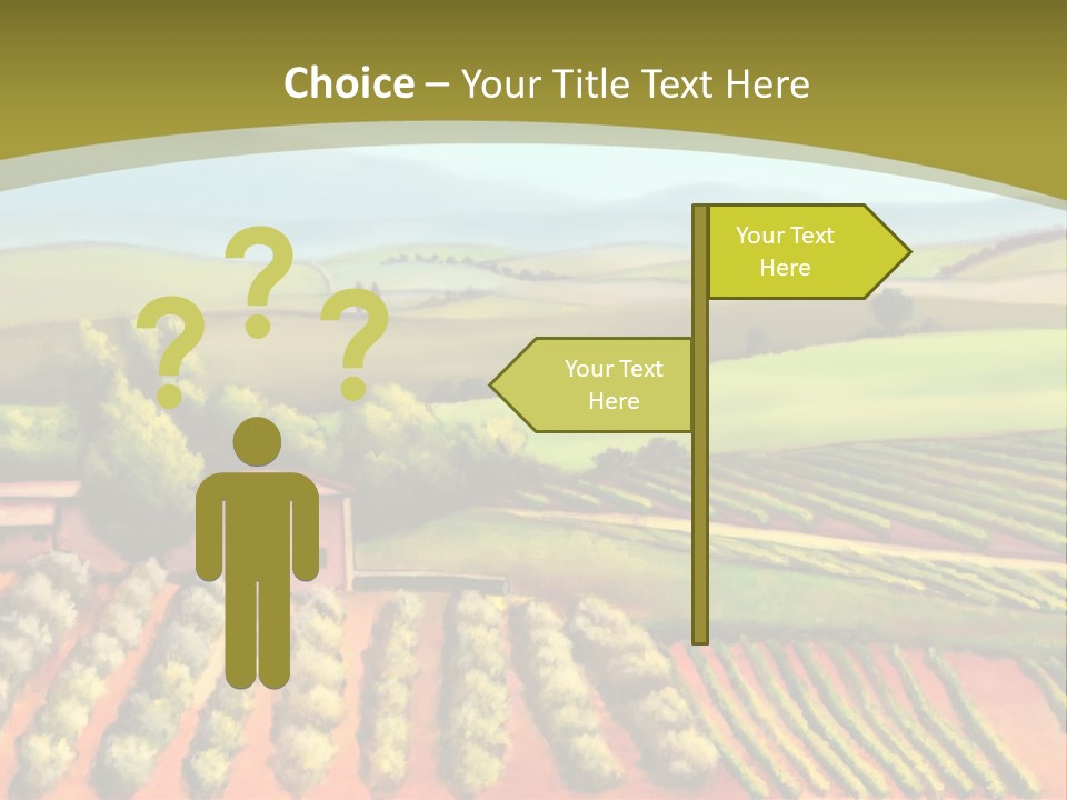 Lone Italy Cypress PowerPoint Template