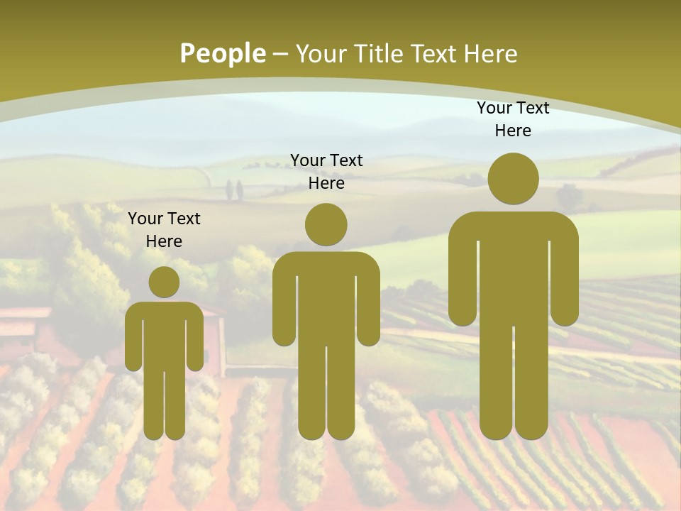 Lone Italy Cypress PowerPoint Template