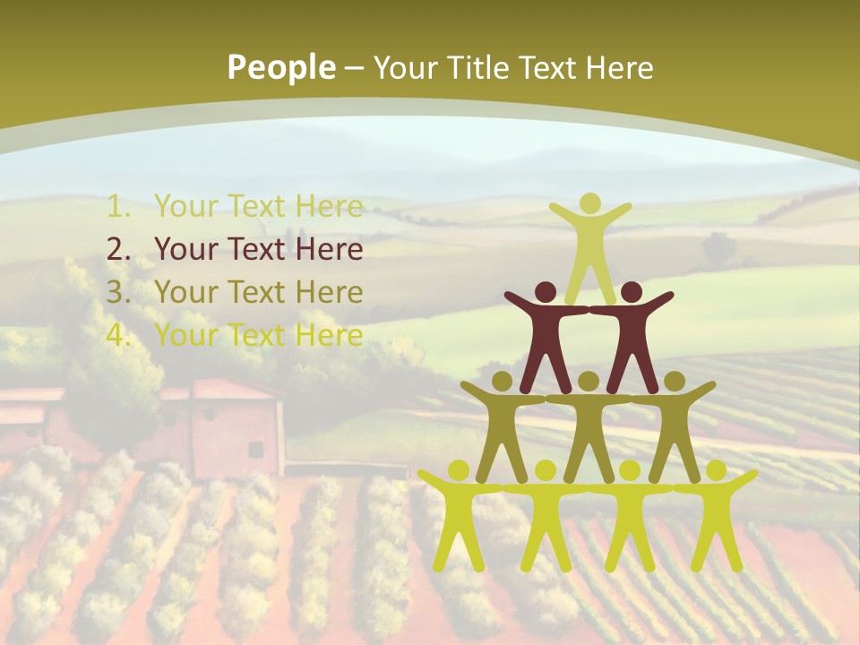 Lone Italy Cypress PowerPoint Template