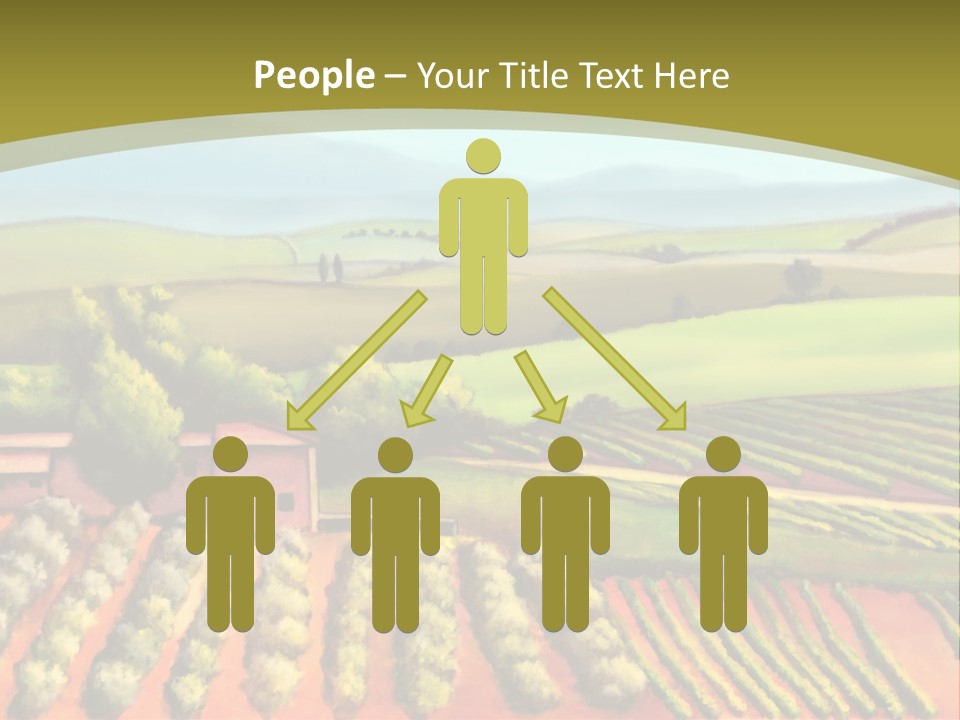 Lone Italy Cypress PowerPoint Template