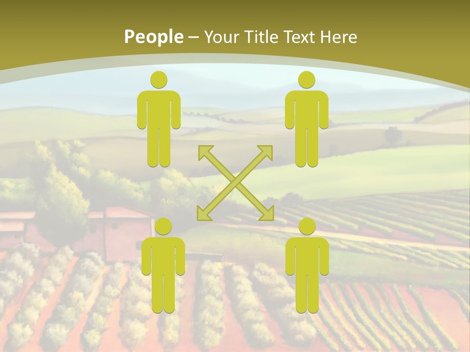 Lone Italy Cypress PowerPoint Template