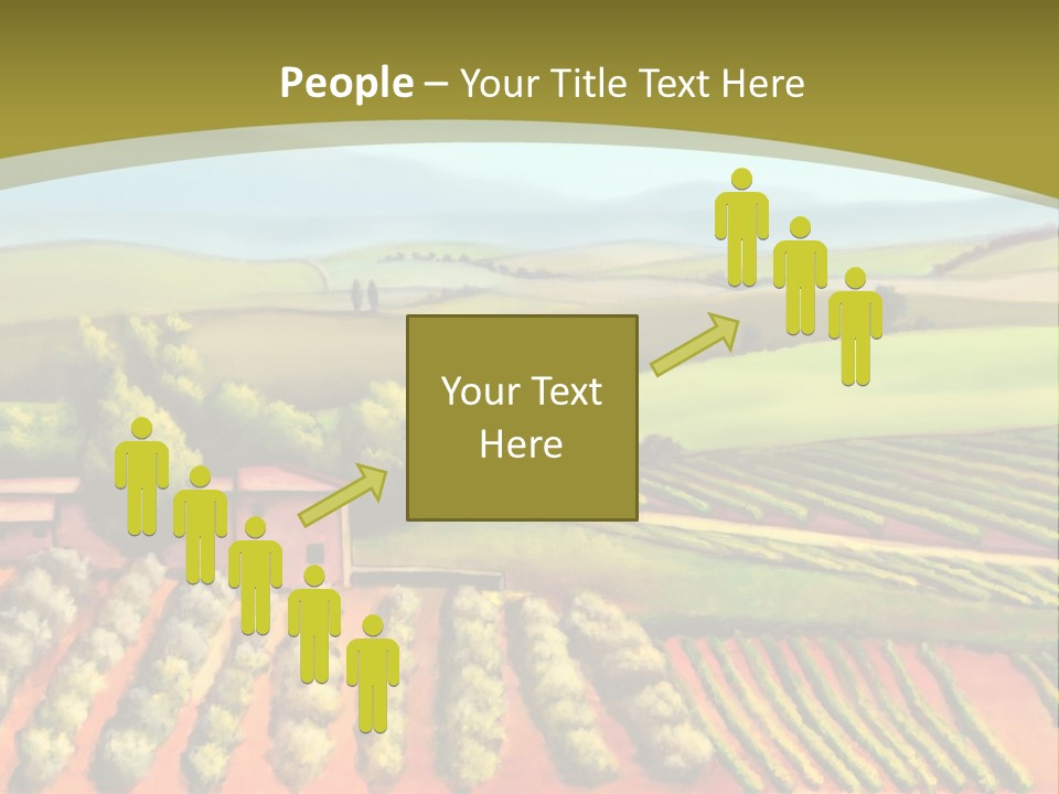 Lone Italy Cypress PowerPoint Template