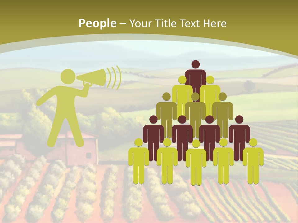 Lone Italy Cypress PowerPoint Template