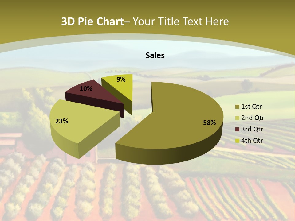 Lone Italy Cypress PowerPoint Template