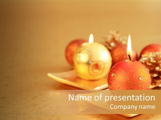 Light Ornamental Tabletop PowerPoint Template