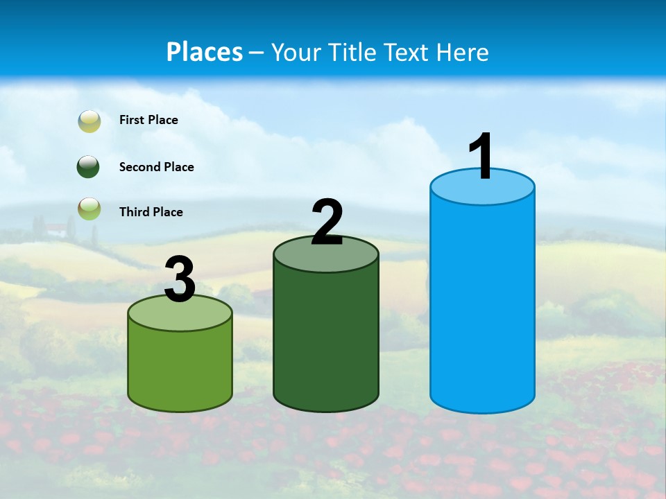 Sunny Field Cypress PowerPoint Template