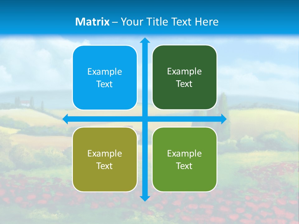 Sunny Field Cypress PowerPoint Template
