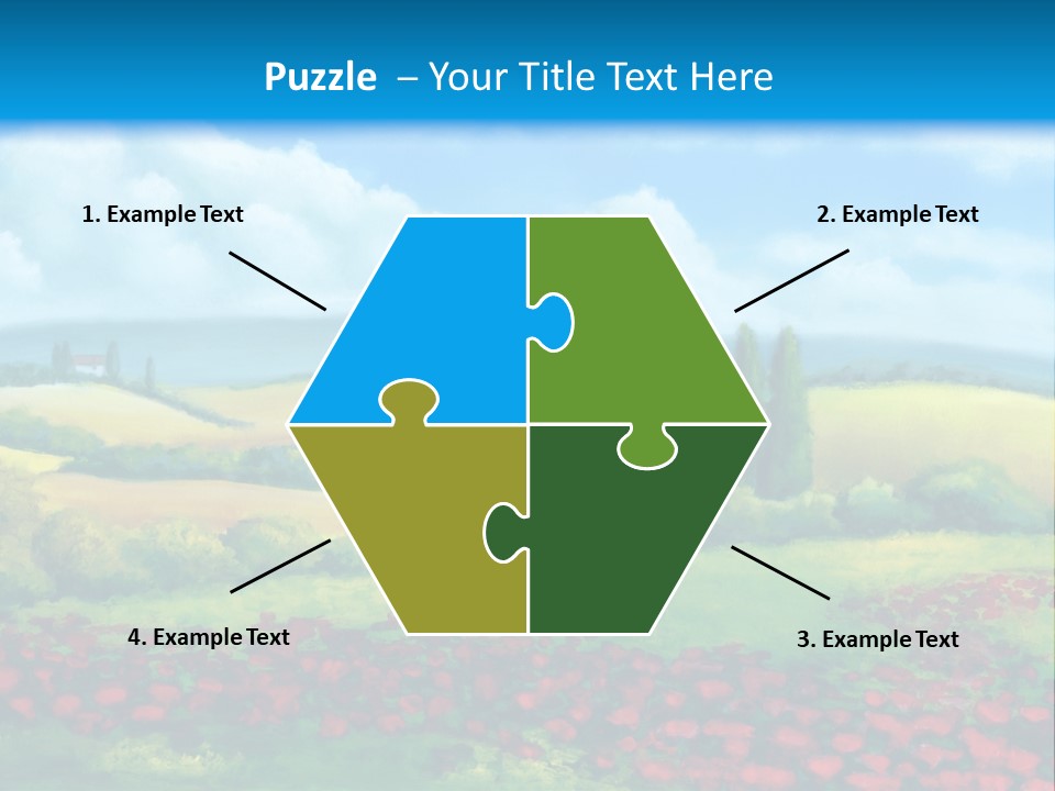 Sunny Field Cypress PowerPoint Template