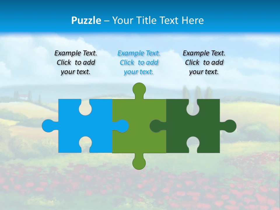 Sunny Field Cypress PowerPoint Template